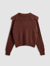 Kiss Under Mistletoe Cable Knit Sweater